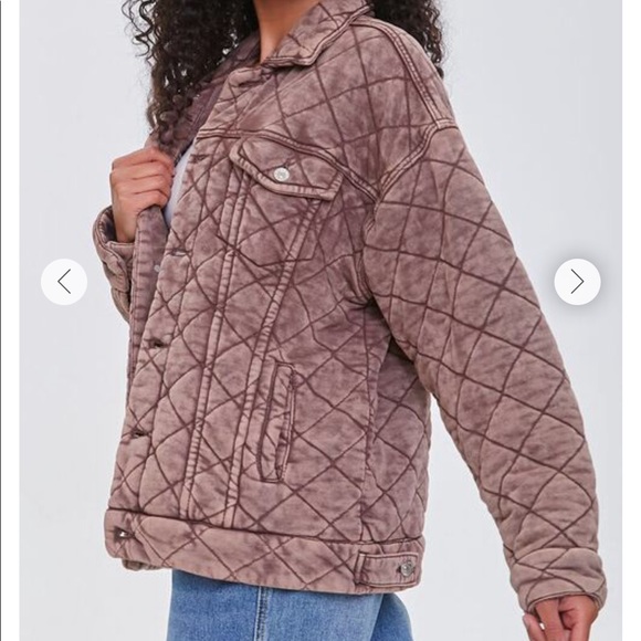 FOREVER 21 Drop Sleeve Quilted Jacket NWT - Picture 2 of 11